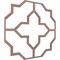 Ekena Millwork 66 56W x 66 56H x 38T Large Laird Decorative Fretwork Wood Ceiling Panels, Walnut CELW67X67X0375LRDWA - alternate 6